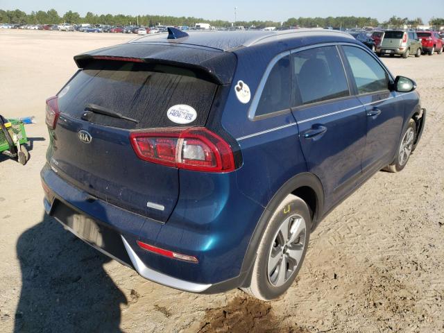 KNDCC3LC3K5291983 - 2019 KIA NIRO EX BLUE photo 4