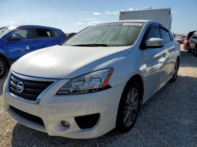 3N1AB7AP4FY326498 - 2015 NISSAN SENTRA 4D WHITE photo 2