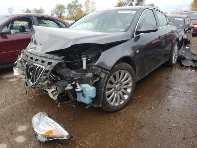 W04GP5ECXB1136234 - 2011 BUICK REGAL CXL GRAY photo 2