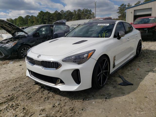 KNAE55LC5J6027622 - 2018 KIA STINGER GT WHITE photo 2