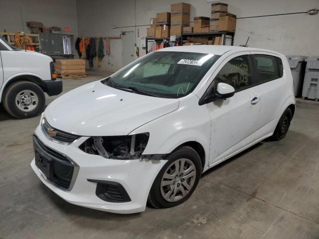 1G1JG6SB9K4131174 - 2019 CHEVROLET SONIC WHITE photo 1