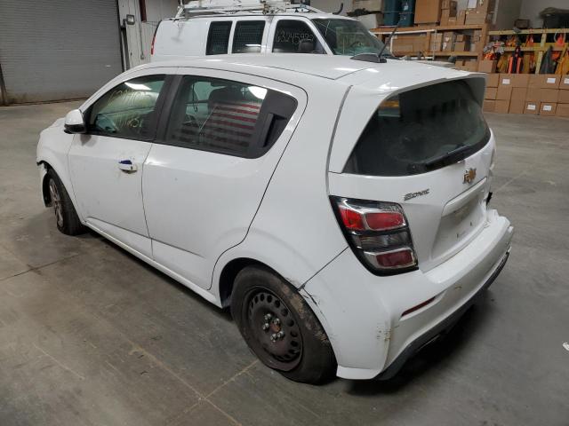 1G1JG6SB9K4131174 - 2019 CHEVROLET SONIC WHITE photo 2