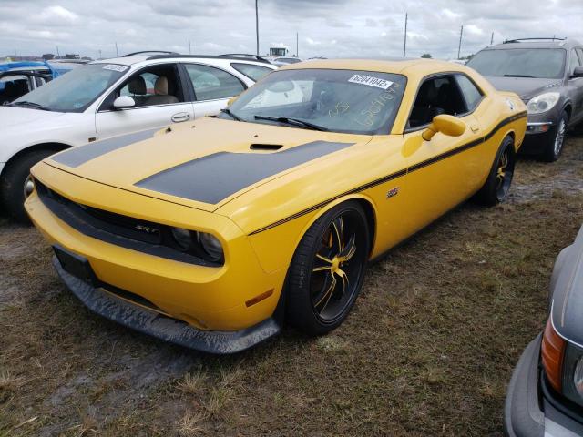 2C3CDYCJ3CH254164 - 2012 DODGE CHALLENGER YELLOW photo 2