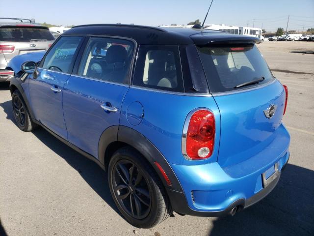 WMWZC3C52DWP22285 - 2013 MINI COOPER S C BLUE photo 3