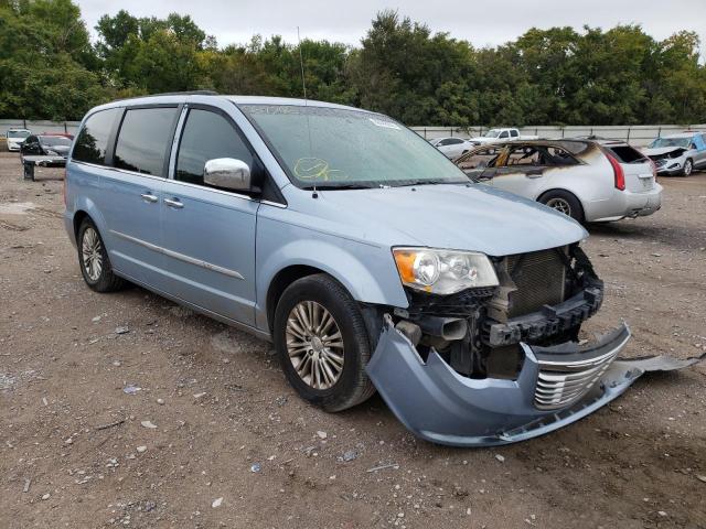 2C4RC1CG0DR569746 - 2013 CHRYSLER TOWN & COU BLUE photo 1