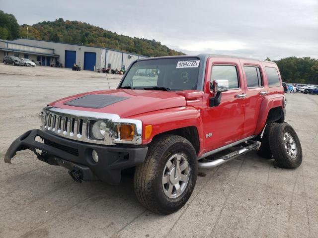 5GTDN13E978181216 - 2007 HUMMER H3 RED photo 2