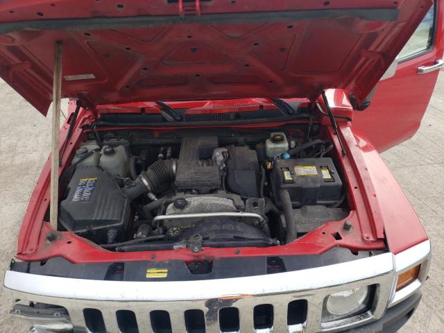 5GTDN13E978181216 - 2007 HUMMER H3 RED photo 7