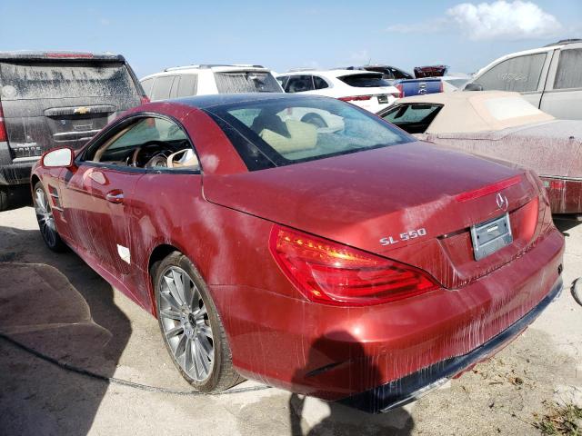 WDDJK7DAXJF051603 - 2018 MERCEDES-BENZ SL 550 RED photo 3