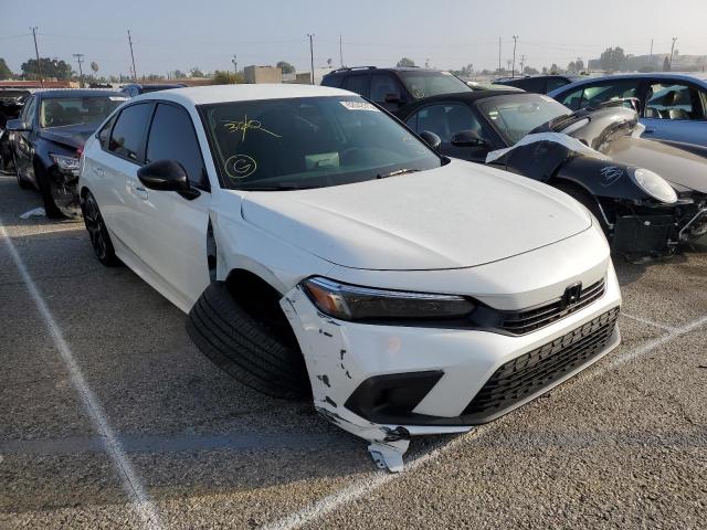 2HGFE2F55NH546274 - 2022 HONDA CIVIC SPOR WHITE photo 1