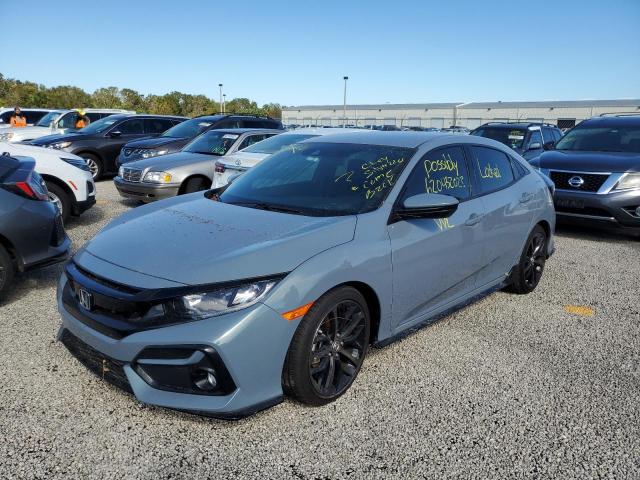SHHFK7H49MU220778 - 2021 HONDA CIVIC SPOR GRAY photo 2