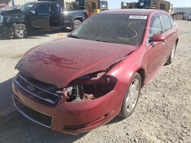 2G1WV58N781346189 - 2008 CHEVROLET IMPALA 50T BURGUNDY photo 2