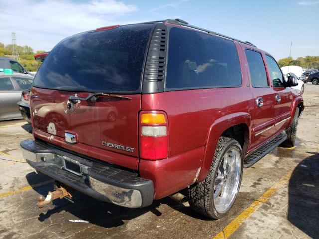 1GNFK16Z22J315905 - 2002 CHEVROLET SUBURBAN K BURGUNDY photo 4