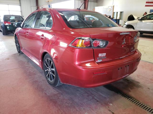 JA32V2FW2FU015374 - 2015 MITSUBISHI LANCER SE RED photo 3