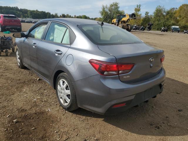 3KPA24AB5KE205099 - 2019 KIA RIO S GRAY photo 3