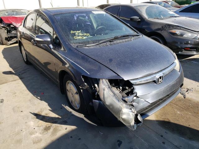 JHMFA36278S017295 - 2008 HONDA CIVIC HYBR BLACK photo 1