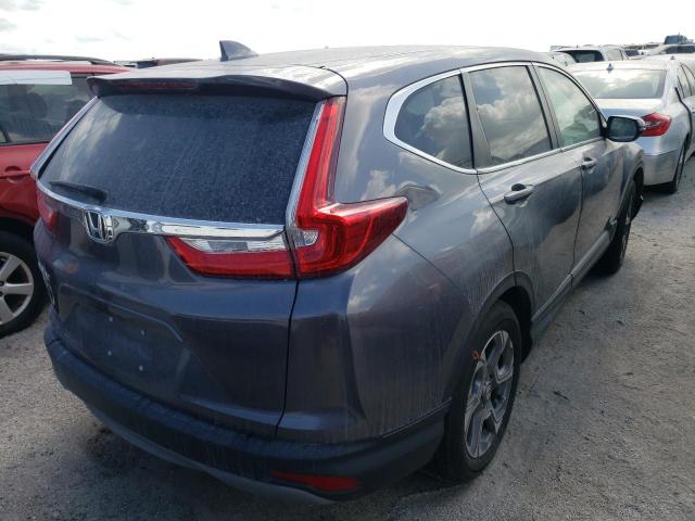 7FARW1H89JE038372 - 2018 HONDA CR-V EXL GRAY photo 4