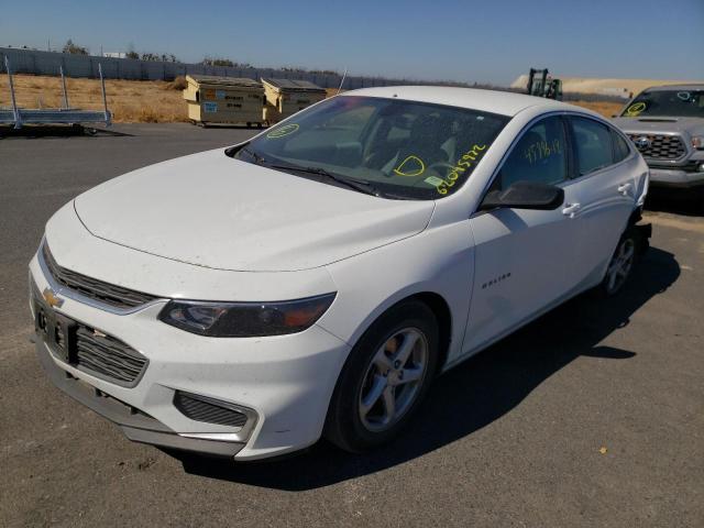 1G1ZB5ST6JF269018 - 2018 CHEVROLET MALIBU LS WHITE photo 2