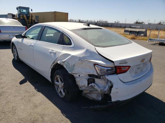 1G1ZB5ST6JF269018 - 2018 CHEVROLET MALIBU LS WHITE photo 3