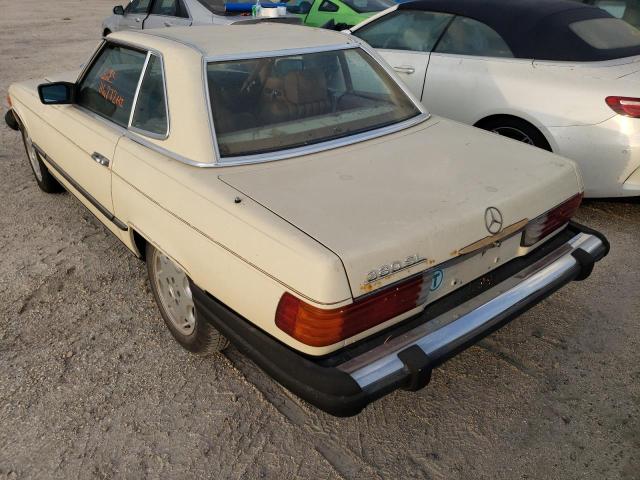 WDBBA45A4EA005443 - 1984 MERCEDES-BENZ 380 SL BEIGE photo 3