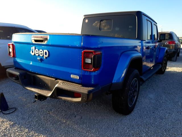 1C6HJTFG0ML618338 - 2021 JEEP GLADIATOR BLUE photo 4