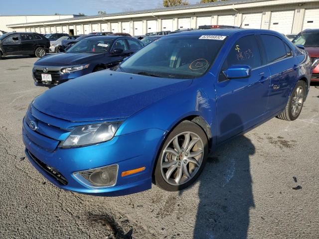 3FAHP0JG7BR147919 - 2011 FORD FUSION SEL BLUE photo 2