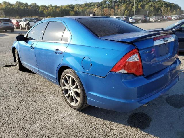 3FAHP0JG7BR147919 - 2011 FORD FUSION SEL BLUE photo 3