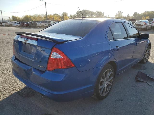 3FAHP0JG7BR147919 - 2011 FORD FUSION SEL BLUE photo 4