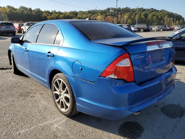 3FAHP0JG7BR147919 - 2011 FORD FUSION SEL BLUE photo 9