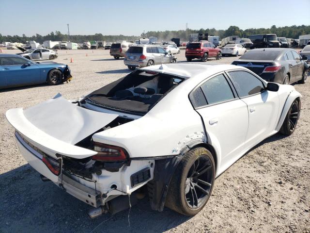 2C3CDXL98LH180952 - 2020 DODGE CHARGER SR WHITE photo 4