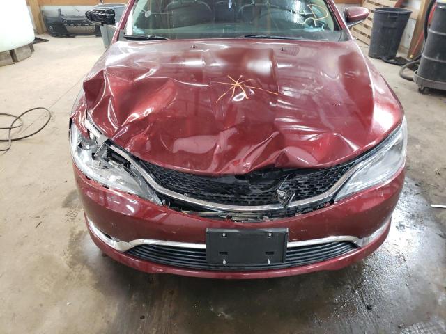 1C3CCCAB1FN574631 - 2015 CHRYSLER 200 LIMITE BURGUNDY photo 9