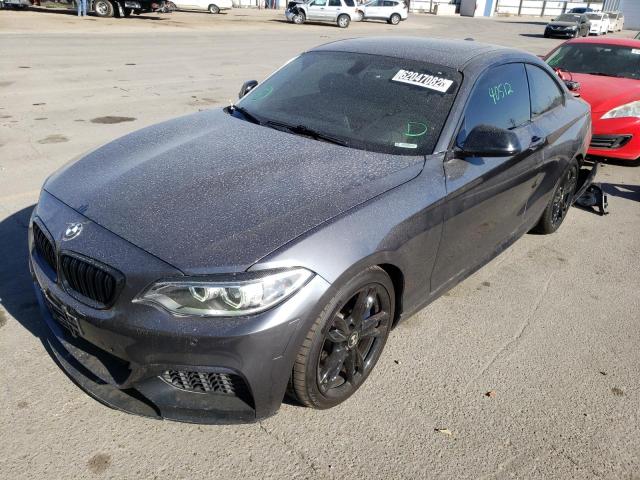 WBA1J7C52FV358971 - 2015 BMW 2 SERIES CHARCOAL photo 2