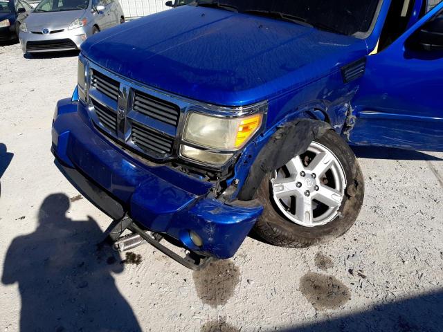 1D8GT28K58W137064 - 2008 DODGE NITRO SXT BLUE photo 9