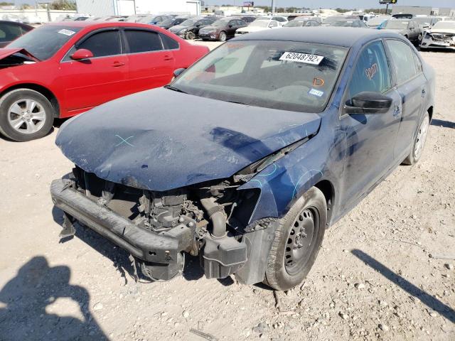 3VW2K7AJ2FM304677 - 2015 VOLKSWAGEN JETTA BASE 蓝色 照片 2