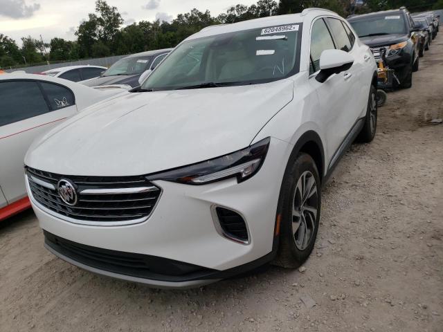 LRBFZNR49ND050834 - 2022 BUICK ENVISION E WHITE photo 2