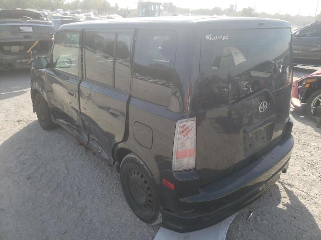 JTLKT324X64077434 - 2006 TOYOTA SCION XB შავი ფოტო 3