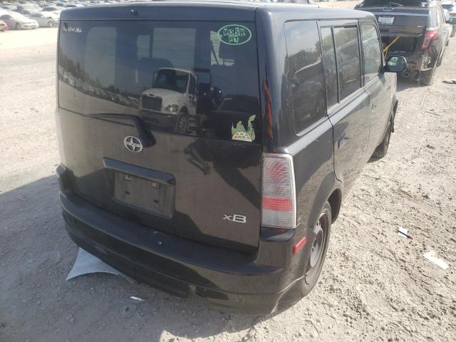 JTLKT324X64077434 - 2006 TOYOTA SCION XB შავი ფოტო 4