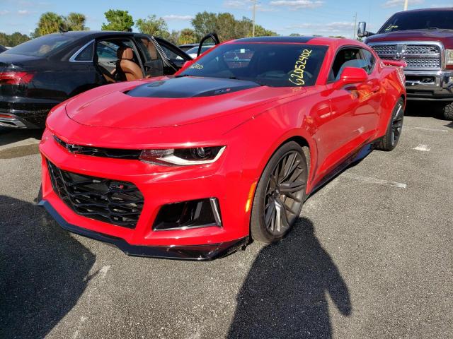 1G1FJ1R61H0154581 - 2017 CHEVROLET CAMARO ZL1 RED photo 2