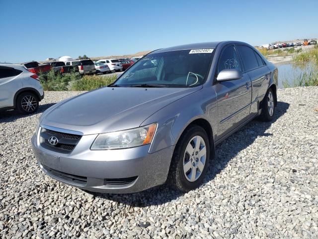 5NPET46C98H368987 - 2008 HYUNDAI SONATA GLS GRAY photo 2