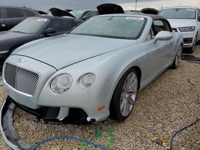 SCBGC3ZA2EC094636 - 2014 BENTLEY CONTINENTA BLUE photo 2