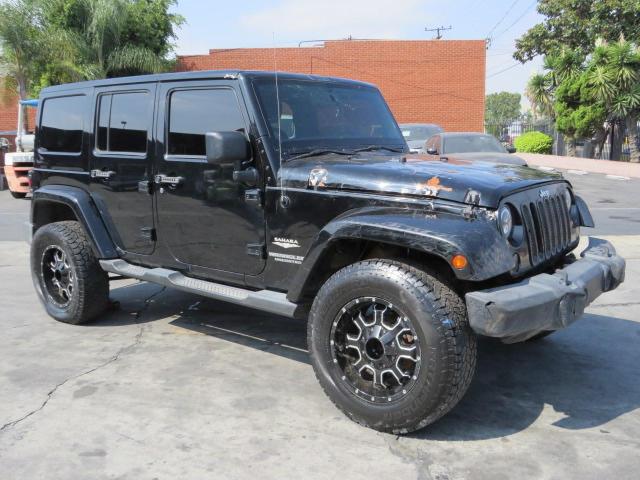 1C4BJWEG5DL657153 - 2013 JEEP WRANGLER U BLACK photo 1