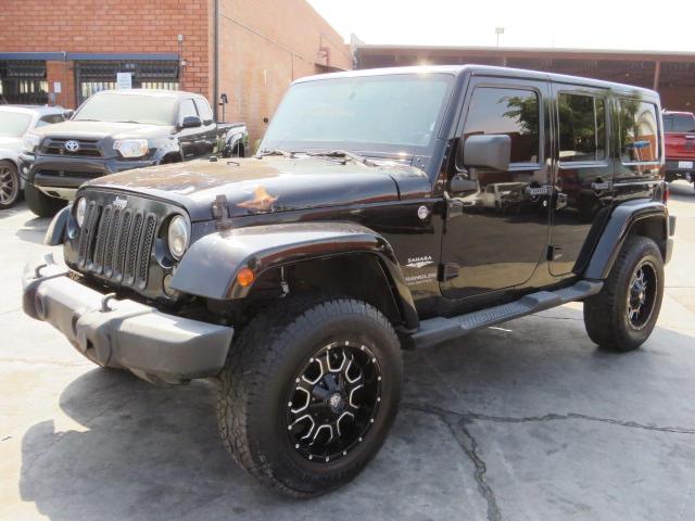 1C4BJWEG5DL657153 - 2013 JEEP WRANGLER U BLACK photo 2
