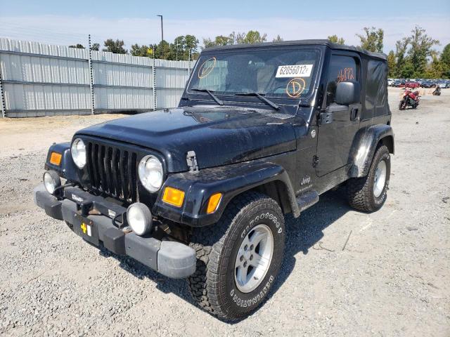 1J4FA39S45P355565 - 2005 JEEP WRANGLER X BLACK photo 2