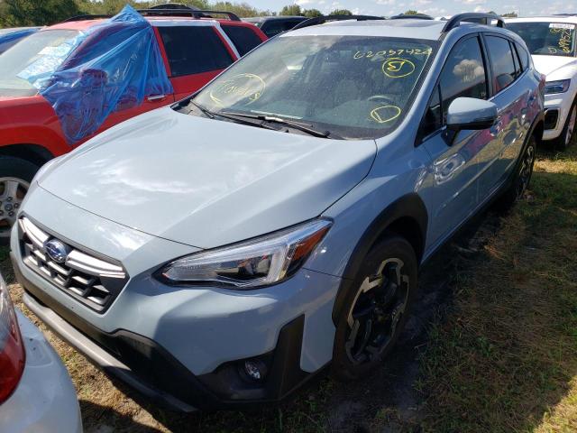 JF2GTHNC9MH361453 - 2021 SUBARU CROSSTREK BLUE photo 2