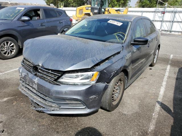3VW2K7AJ7FM272230 - 2015 VOLKSWAGEN JETTA BASE GRAY photo 2