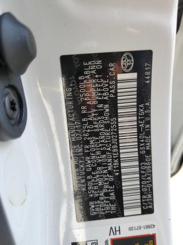 4T1BK1EB9JU272555 - 2018 TOYOTA AVALON XLE WHITE photo 10