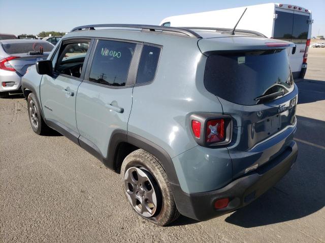 ZACCJAAB0HPG05416 - 2017 JEEP RENEGADE S BLUE photo 3