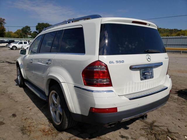 4JGBF86E19A457394 - 2009 MERCEDES-BENZ GL 550 4MA WHITE photo 3