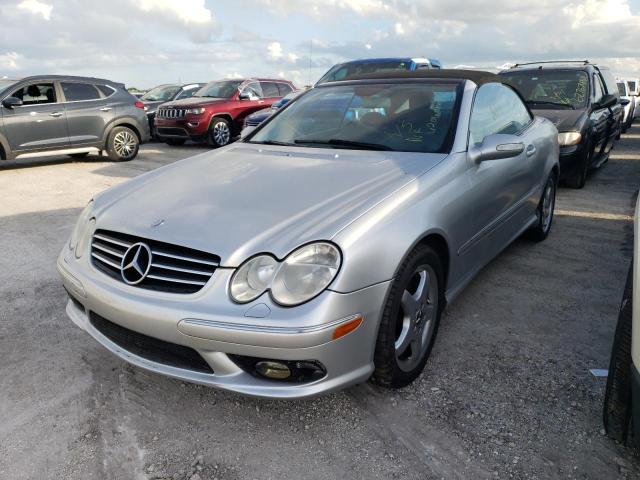 WDBTK75G24T031713 - 2004 MERCEDES-BENZ CLK 500 SILVER photo 2