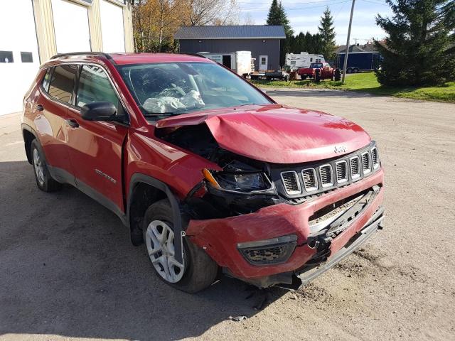 3C4NJDAB7MT587719 - 2021 JEEP COMPASS SP RED photo 1