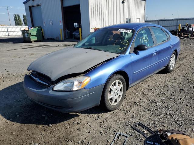 1FAFP52U72G246207 - 2002 FORD TAURUS LX BLUE photo 2